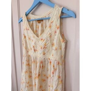 APRIL CORNELL summer floral boho prairie garden dress with pockets women's xxs